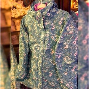 Columbia Artic Trip Interchange Jacket - Teal Floral - Youth XL